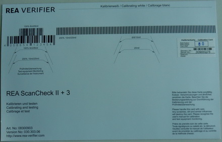 REA ScanCheck II+3校准板